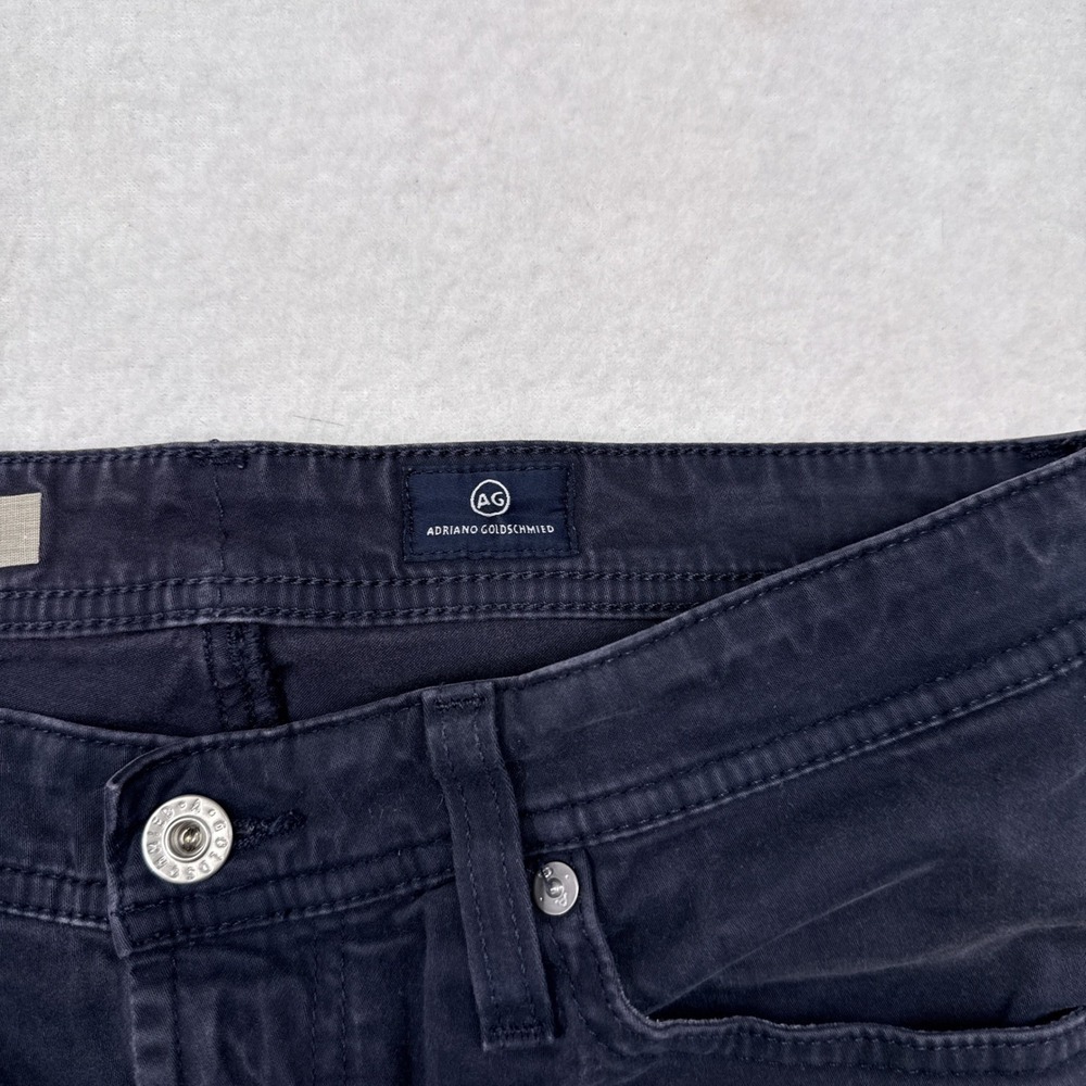 AG Adriano Goldschmied Graduate Pants Mens Size 30 x 27 Navy Blue Tailored Leg - Picture 5 of 8